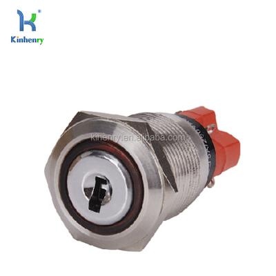 China Stainless Steel LAS1GQ - 11Y/21 Metal Stainless Steel Push Button Switch With Key for sale