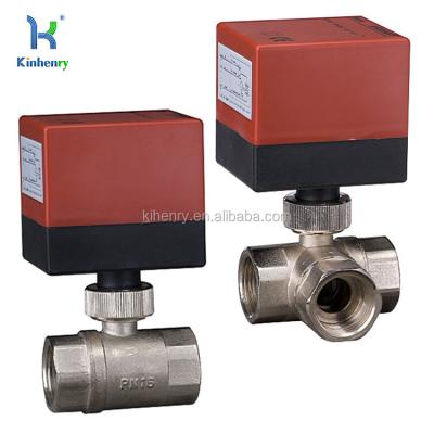 China Brass Two Way / Three Way Motorized Valve DQ Series for sale