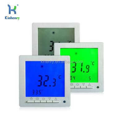 China HT09 Household Large LCD Screen Room Heating Thermostat with Weekly Programmable for sale