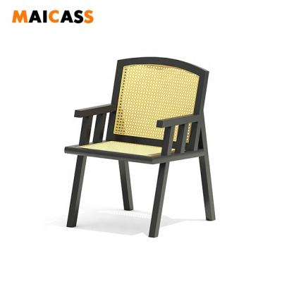 China Modern Outdoor Aluminum Cane Rattan Chair for sale