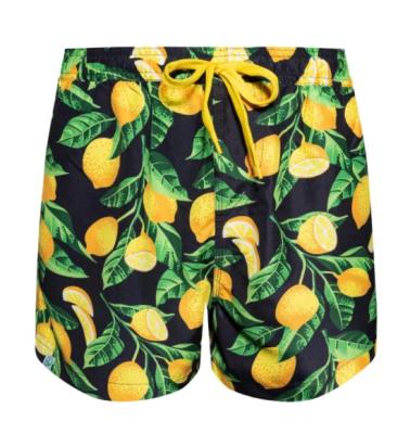 China OEM Antibacterial Men's Boxer Shorts Beach Boxer Fashion Printing Woven Male Trunk With Rope Mens Swimwear for sale