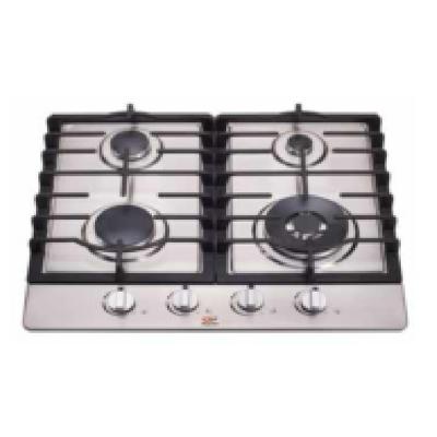 China 5 Burners Tempered Glass Panel Built-in Gas Stove for sale