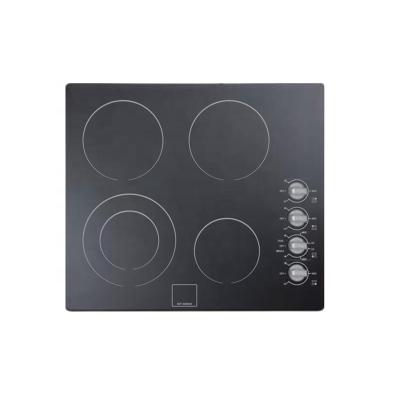 China America Black ceramic 4 burners electric cooktop hob for sale