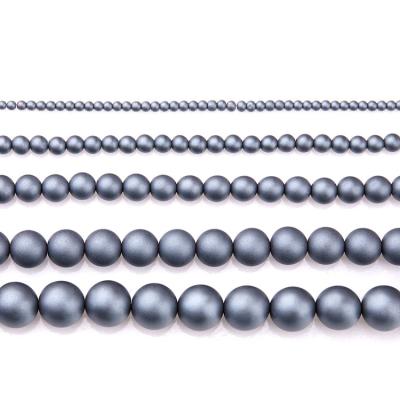 China Geometry Frosted Round Beads / Magnetic Beads / Ferrite Frosted Jewelry Surface Materials Can Be Customized for sale