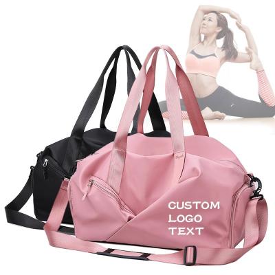 China Custom Waterproof Wet Dry Handbag Travel Bag Women Gym Sports Weekend Fitness Training Swimming Bag for sale