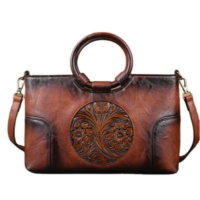 China Fashion Border Top Selling Stylish Retro Women Hand Famous Designer Bags PU To Leather Handbags For Women for sale