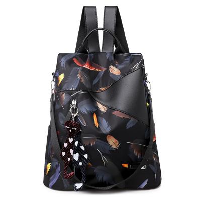 China Women Oxford Waterproof Backpack Fashion Anti-theft Women Backpacks Printing School Bag High Quality Large Capacity Backpack for sale