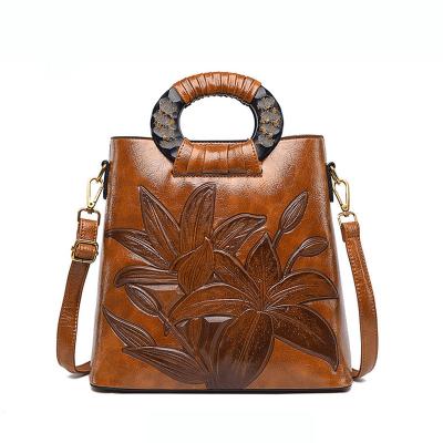 China Wholesale Popular Water Resistant Amazon Ladies Luxury Retro Cross - Body Shoulder Bags PU To Leather Handbags For Women for sale