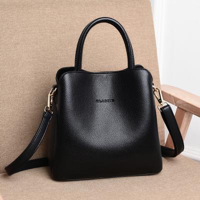 China PORTABLE Luxury Three-Layer Pocket Shoulder Bags Leather Designer Brand Women Handbags Cross - Body Bags For Women Tote Bag 2022 for sale