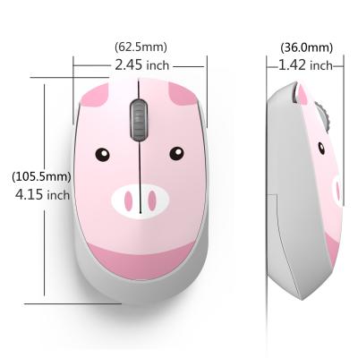 China Creative Cartoon Mouse Mini Gaming Mouse Wireless Slim Desktop Notebook for sale