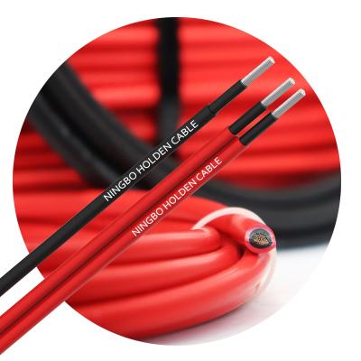 China Construction PV 2 Core 1core 2.5mm2 4mm2 6mm2 Solar Battery Wire 1x4mm Solar Cable for sale