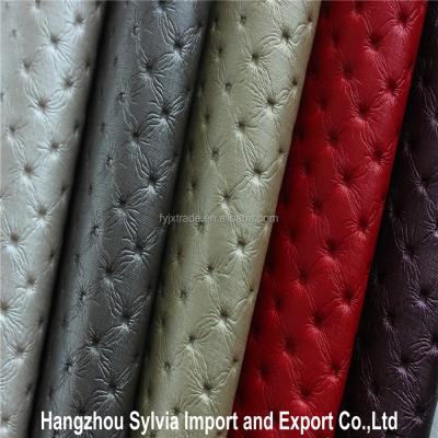 China Semi Abrasion-Resistant PU Leather Upholstery Fabric for sale