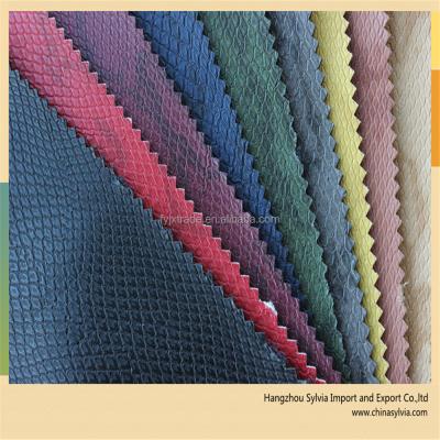 China Abrasion-resistant snakeskin PU materials for making purses for sale