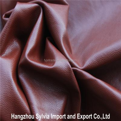 China Abrasion-resistant faux leather fabric for clothing for sale