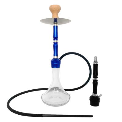 China Metal Aluminum Hookah Medium Size Aluminum Alloy Shisha Glass Hookah for sale