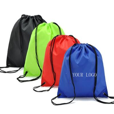 China camping & Hiking Logo Promotional Gift Outdoor Drawstring 33x39cm Customized Hiking Travel Gym Sports Backpack Bag for sale