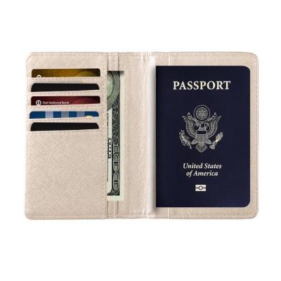 China Multifunctional Custom Leather Vintage PU Travel Document Credit Card Wallet Passport Holder for sale