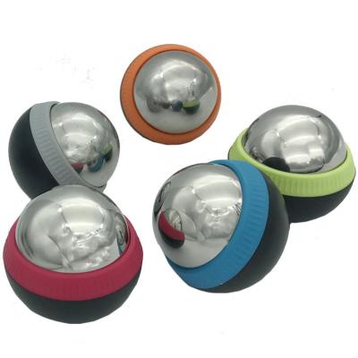 China Body Health Care 70MM Warm Body Care Yoga Ice Pain Relieving Roller Ball Massager for sale