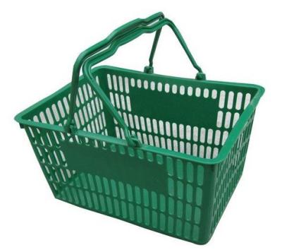 China OEM plastic injection product supermarket shopping basket for sale