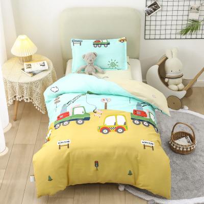 China Nondisposable Factory Price Kids Character Polyester Fabric Comfort Sheet Custom Bedding Sets For Children for sale