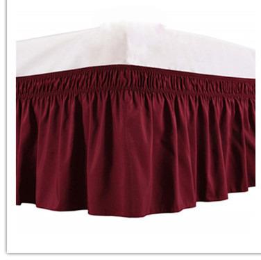 China Fashionable Home Textiles Designers Nondisposable King Size Ruffles Fur Bedding Set Super Bed Skirt for sale