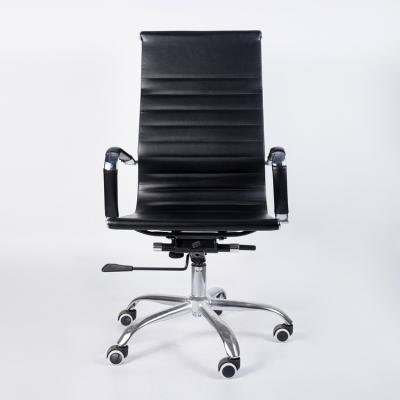 China Simple Office Furniture Leather Rotary Office Chair Rotating Chair for sale