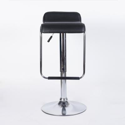 China New Design Modern Low Back Leather Black Leather Stool Bar Chair PU Leather Bar Stool for sale