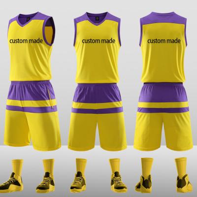 China Wholesale Breathable Sublimation Customized Basketball Tank Top Basketball Blank Suit For Printing for sale