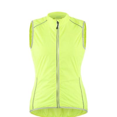 China Breathable Patterns Of Mens And Womens Cycling And Running Sleeveless Windproof Knit Vest Cycling Anorak for sale