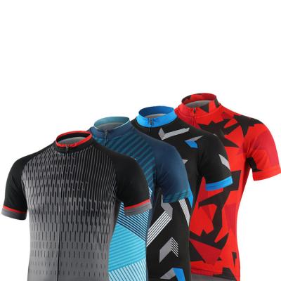 China Breathable Summer Breathable Quick-Drying Printed Suit Mountain Bike Short Sleeve Cycling Clothing for sale