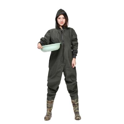 China Breathable PVC And Nylon Adjustable Comfortable Water Proof Fishing Waders Pants Fly Fishing Wetsuits for sale