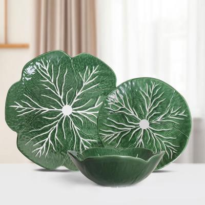 China Nordic Home Viable Ceramic Petal Creative Petal Personality Dish Bowl Ceramic Tableware for sale