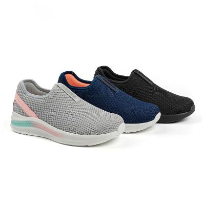 China Custom Fashion Trend Mesh Breathable Slip On Shoes Woman Sneaker Running Shoes for sale