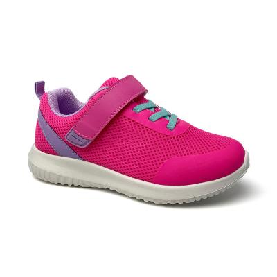 China Wholesale Pink Breathable Mesh Buckle Strap Breathable Girl Kids Sneakers Running Kids Shoes Sport Shoes for sale