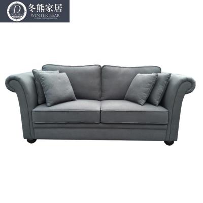 China American Style Customized Living Room Handmade Sofa Deep Tufted Button Tufted Classic Chesterfield Velvet Sofa for sale