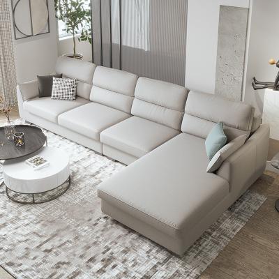 China Modular New Arrival Modern Italian Fabric Couch L Shape Corner Living Room Sectional Sofa for sale