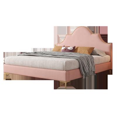 China Coastal Cheap Stylish Italian Teens Modern Pink Princess Kids Bed Comfortable Kids Double Bed for sale