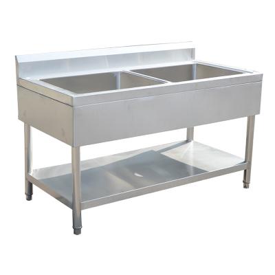 China Environmental protection goods and high quality stainless steel hand wash sink stainless steel double sink commercial sink for sale