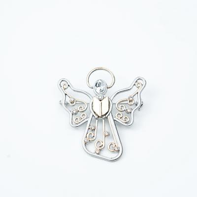 China ALLOY Charming Women Christmas Angel Wing Butterfly Insect Pin Brooch Beautiful Women Glass Drill Brooch for sale