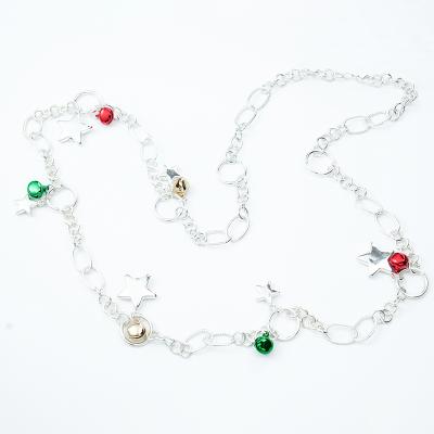 China Fashion Simple CLASSIC Christmas Bells Stars Necklace Lady Alloy Necklace Small Women Christmas Gift Necklace for sale