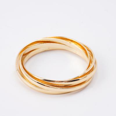 China European and American cold wind simple bracelet of new multi-ring personality FASHIONABLE creative metal retro ring bracelet for sale