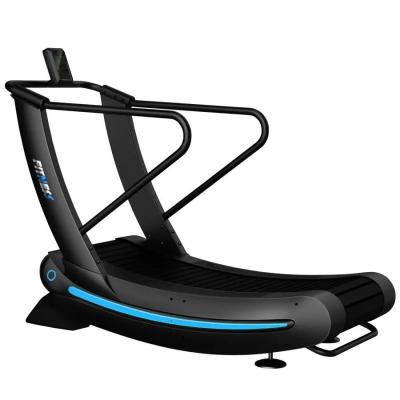 China Non-motorized Treadmills Commercial Machine Curved Treadmill Silent Fitness Running Manual Mechanical for sale
