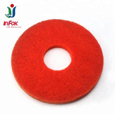 China Floor Cleaning Red Floor Cleaning Polish Pads Floor Pads Rubbing Polish Pad For Concrete for sale