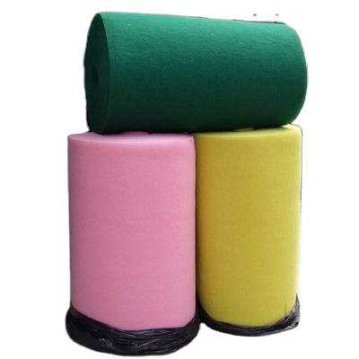 China Sustainable Custom Kitchen Green Size Non-Scratch Sponge Scourer Cloth Scouring Cleaning Nylon Pad Rolls for sale