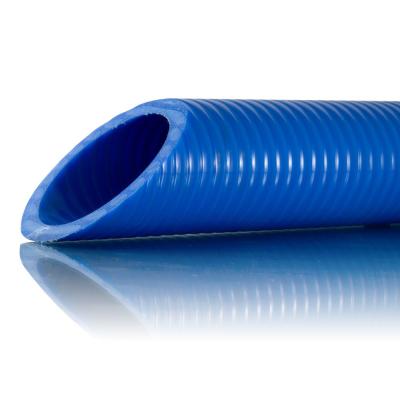 China Durable Heavy Duty Flexible Blue PVC Mortar Pump Discharge Plastering Hose 100 Ft for sale