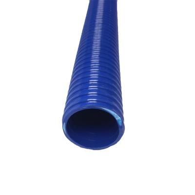 China Durable Heavy Duty Flexible Blue PVC Mortar Pump Discharge Plastering Hose 100 Ft for sale