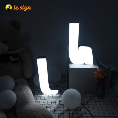 China Buildings 2021 Outdoor Custom Light 3D Letter Wholesale Alphabet Letters For Store Logo Signs for sale