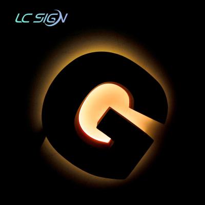 China Custom Buildings Led Signs 3D Metal Logo Sign Outdoor Backlit Letter Signage for sale