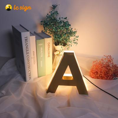 China Buildings Make Logo For Company Lighted Alphabet Metal Letter Sign, Light Up Letters For Sign, LED Channel Letters Backlit Sign for sale