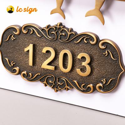 China Customized Hot Selling Stainless Steel Letters Apartment Door Matel And License Plates for sale